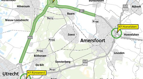 A27 / A1 Utrecht Noord – knp. Eemnes - Bunschoten